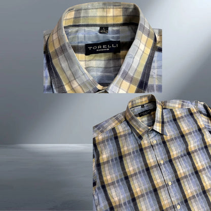 Torelli Menswear Classic Check Shirt for Men | chest 24