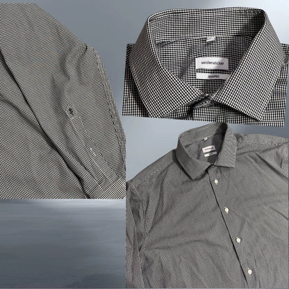 Seidensticker Micro Check Shaped Fit Shirt for Men |chest 23