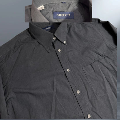 Gilberto Classic Charcoal Formal Shirt for Men| chest 23