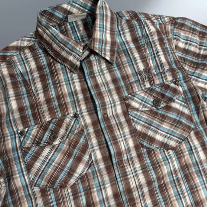Southern Menswear Casual Check Shirt for Men|chest 22