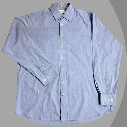 CANADA ® Light blue solid formal shirt with a clean classic look |CHEST 24