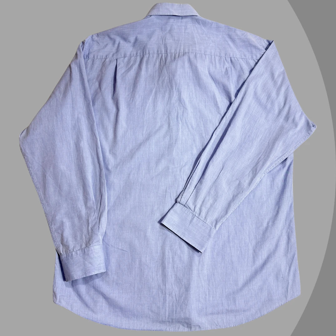 CANADA ® Light blue solid formal shirt with a clean classic look |CHEST 24