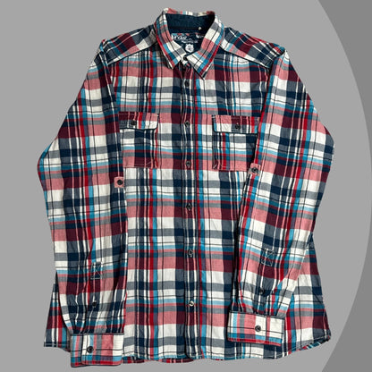 S. OLIVER® Bold multicolor checkered full sleeve shirt with a rugged urban vibe|CHEST 24