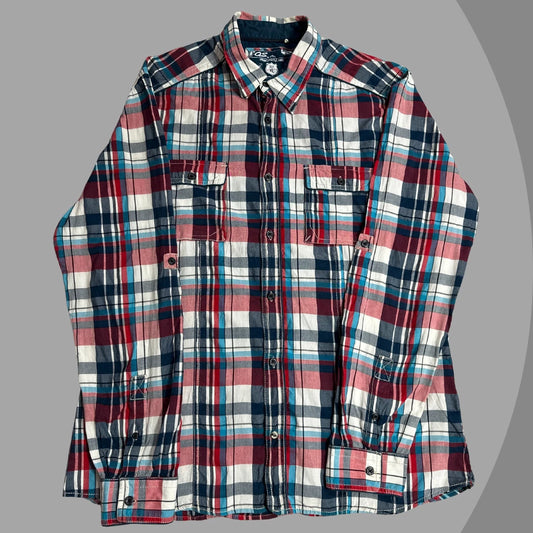 S. OLIVER® Bold multicolor checkered full sleeve shirt with a rugged urban vibe|CHEST 24