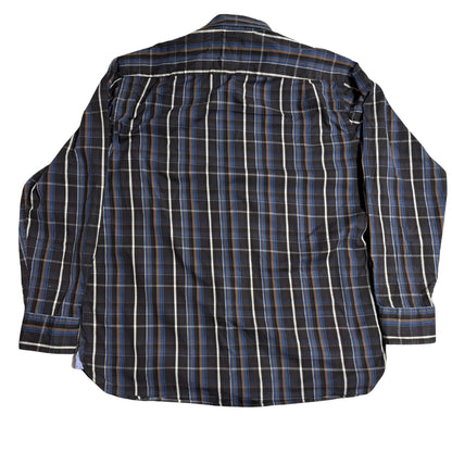 Bugatti Men’s Long Sleeve Checkered Button Down Shirt 👔✨ |CHEST25