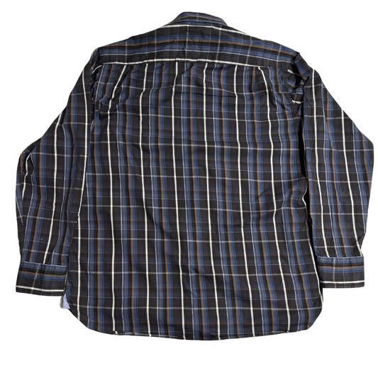 Bugatti Men’s Long Sleeve Checkered Button Down Shirt 👔✨ |CHEST25