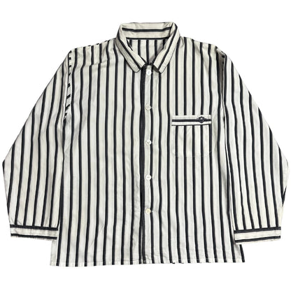 ROVER & LAKES Men’s Long Sleeve Vertical Stripe Button Down Shirt 👔🖤|CHEST 23