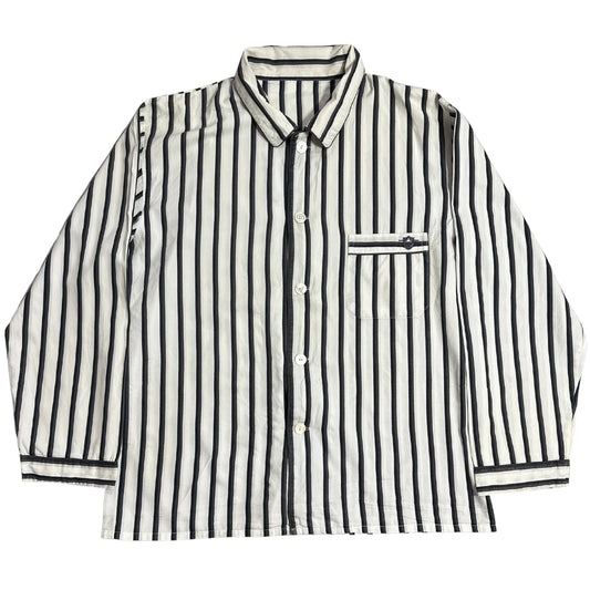 ROVER & LAKES Men’s Long Sleeve Vertical Stripe Button Down Shirt 👔🖤|CHEST 23