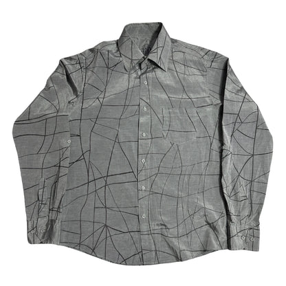C Brand Men’s Long Sleeve Abstract Pattern Button Down Shirt 👔|CHEST 21