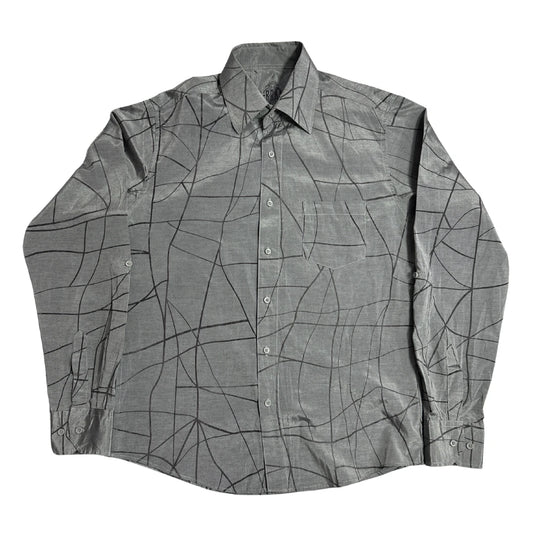 C Brand Men’s Long Sleeve Abstract Pattern Button Down Shirt 👔|CHEST 21
