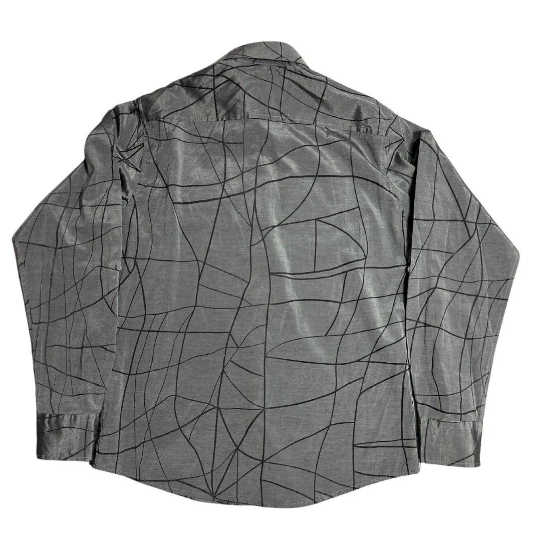C Brand Men’s Long Sleeve Abstract Pattern Button Down Shirt 👔|CHEST 21