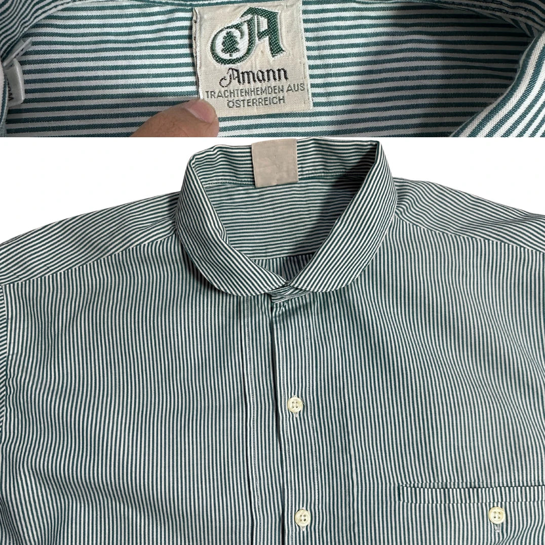 Amann Men’s Traditional Striped Long Sleeve Button Down Shirt 👔|CHEST24