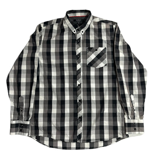 SMOG Men’s Slim Fit Checkered Button Down Shirt 👔|CHEST22