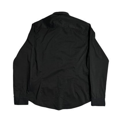 SMOG Men’s Slim Fit Solid Black Button Down Shirt 🖤👔|CHEST20.5