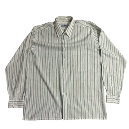 The In Shirt Green Stripe Classic Button-Down Shirt 👔