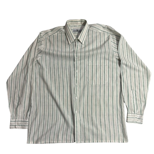 The In Shirt Green Stripe Classic Button-Down Shirt 👔