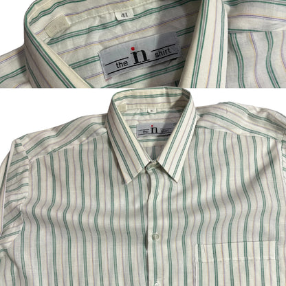 The In Shirt Green Stripe Classic Button-Down Shirt 👔