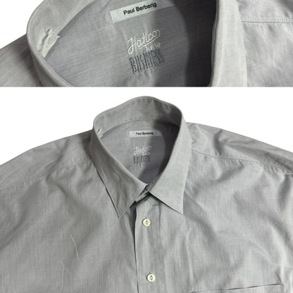 HATICO ® Paul Berberig Grey Classic Button-Down Shirt 👔
