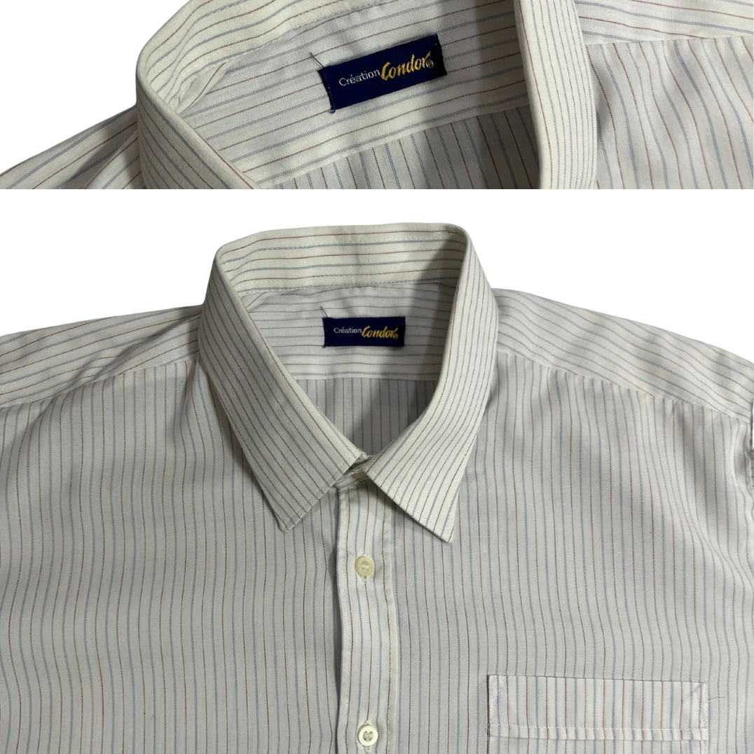 Creation London Fine Stripe Classic Button-Down Shirt 👔|CHEST 23