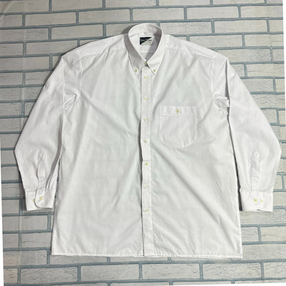 Patrick O’Connor City Line Classic White Button-Down Shirt 👔|CHEST 25