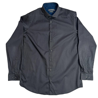 Angelo Litrico Slim Fit Charcoal Button-Down Shirt 👔CHEST 22.5