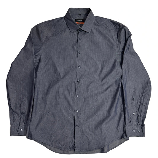 Seidensticker Slim Fit Micro-Pattern Grey Shirt 👔CHEST 21.5