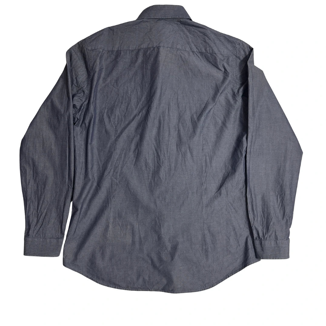 Seidensticker Slim Fit Micro-Pattern Grey Shirt 👔CHEST 21.5
