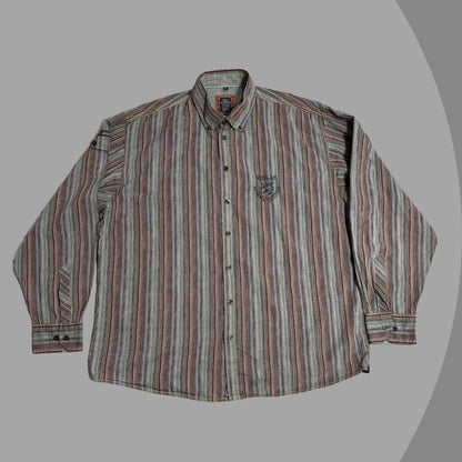 Engbers Men’s Multicolor Striped Adventure Button-Down Shirt|CHEST 26