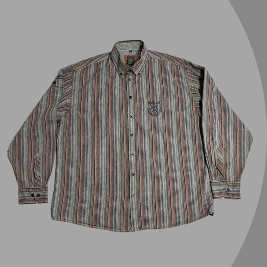 Engbers Men’s Multicolor Striped Adventure Button-Down Shirt|CHEST 26
