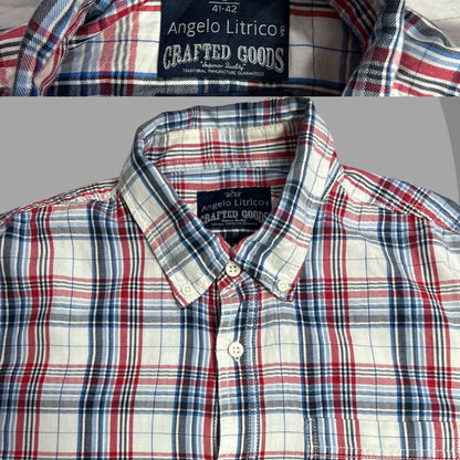 Angelo Litrico Men’s Classic Plaid Button-Down Shirt|CHEST 22