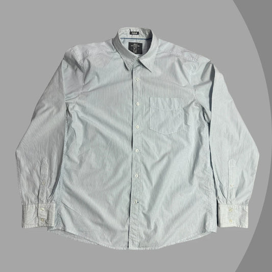 L.O.G.G Light Blue Pinstripe Button-Down Shirt 👔|CHEST 23