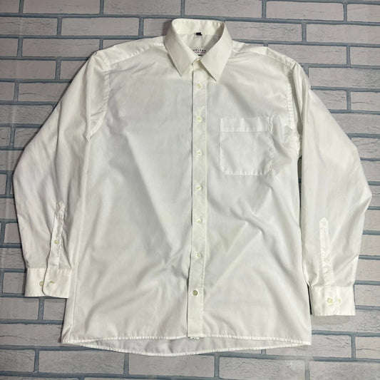 Jupiter Noblesse Classic White Button-Down Shirt 🤍👔|CHEST 23