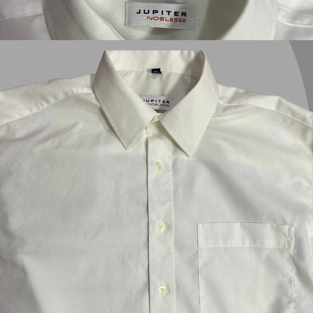Jupiter Noblesse Classic White Button-Down Shirt 🤍👔|CHEST 23