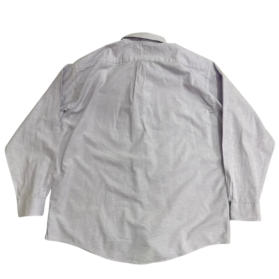 Eurochic Light Purple Classic Cotton Button-Down Shirt 🤍|CHEST 26(XXL)