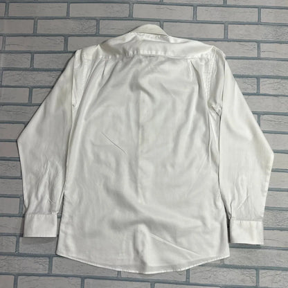 Black Blue® White Classic Easy-Care Button-Down Shirt 🤍|CHEST 21 (LARGE)