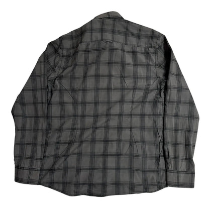 S.OLIVER Dark Grey Check Performance Casual Button-Down Shirt 🖤|CHEST 21 (LARGE)
