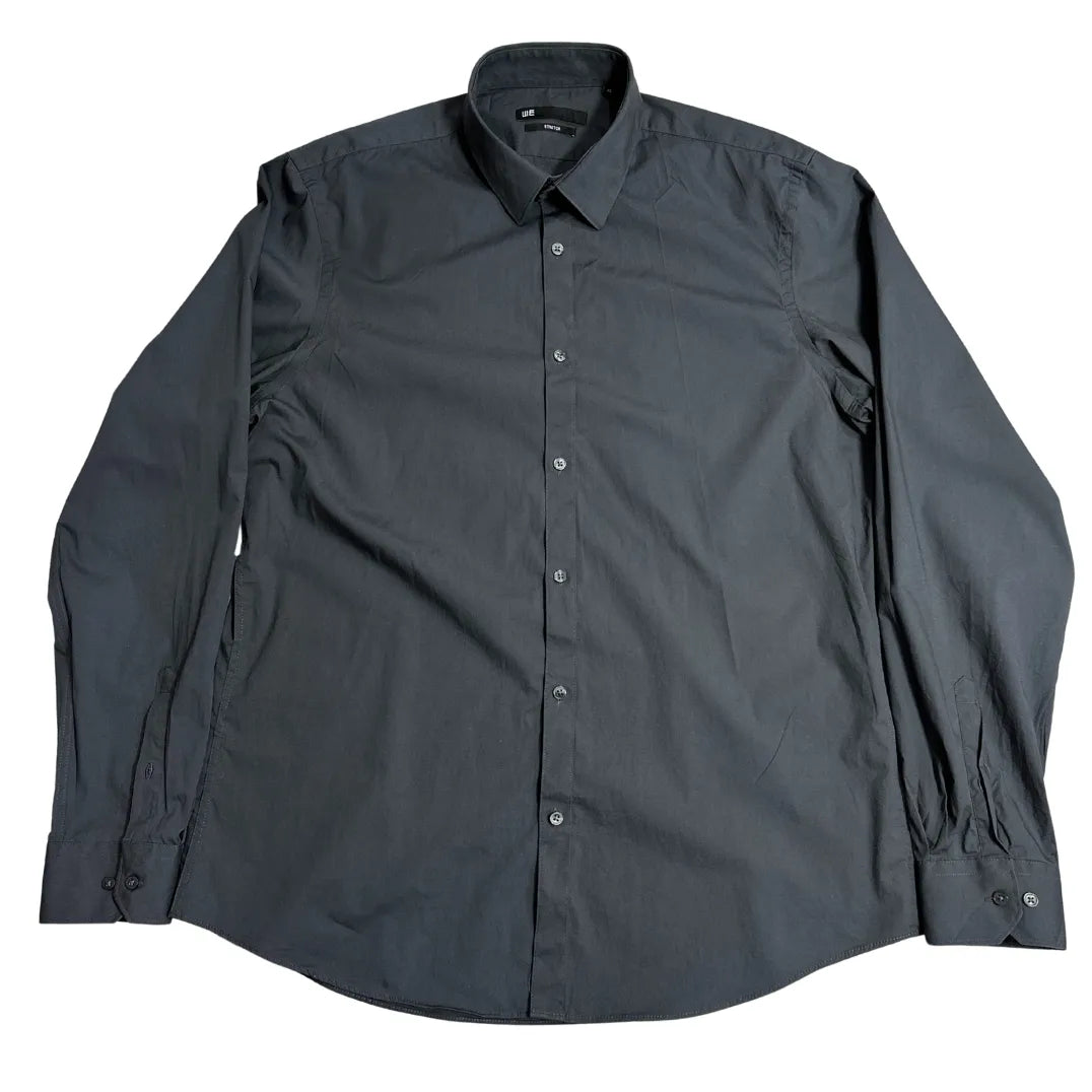 WE Stretch Black Classic Button-Down Shirt 🖤|CHEST 23 (XL)