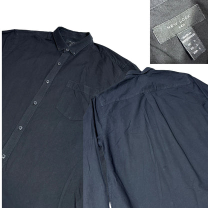 Classic Black Button-Down Shirt – New Look Men (XL)