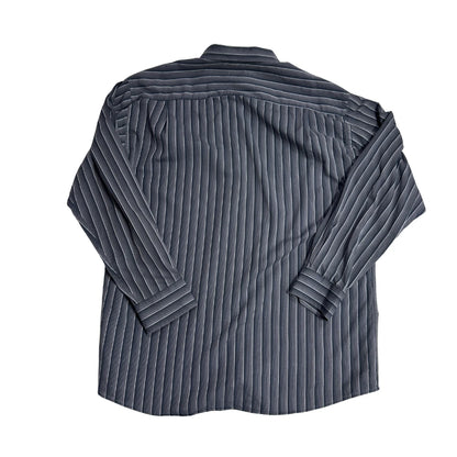 Charcoal Grey Striped Formal Shirt 🖤(XL)