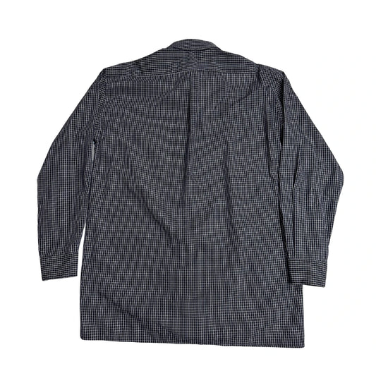 Black Mini Check Button-Down Shirt ⚫(XL)