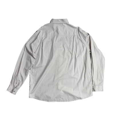 Beige Aztec Panel Casual Shirt 🤍(2XL)