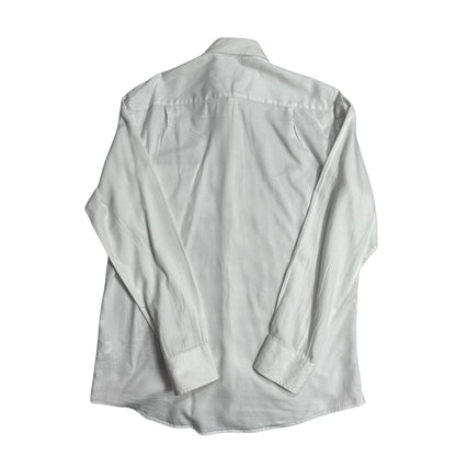 Classic White Minimal Formal Shirt 🤍(XL)