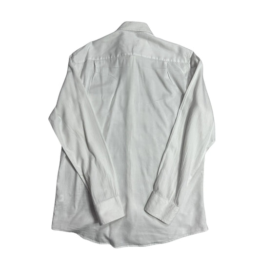Classic White Minimal Formal Shirt 🤍(XL)