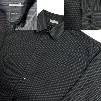 Urban DSTR® Pinstripe Button-Up Shirt(XL)