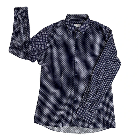 MarVelis®  Geometric Print Slim Shirt(L)