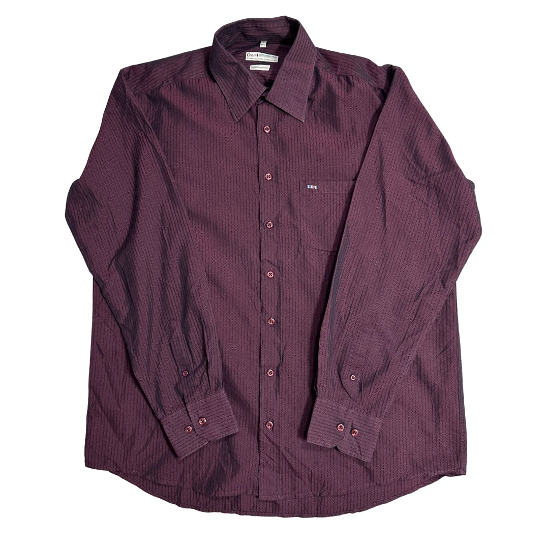 D&H® Cotton Comfort Textured Formal Shirt(XL)