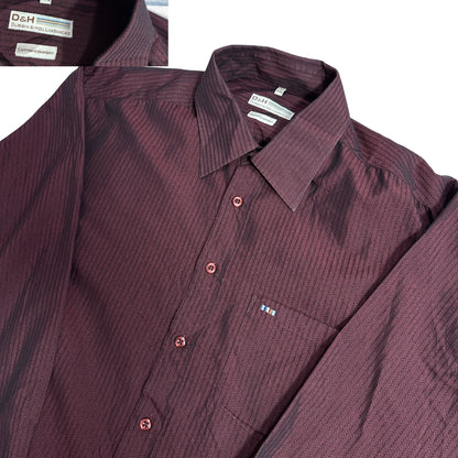 D&H® Cotton Comfort Textured Formal Shirt(XL)