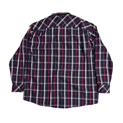 Bonita men® Navy Check Casual Shirt with Dual Pockets – XXL
