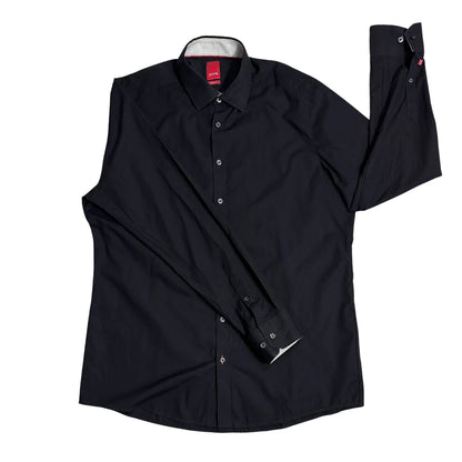 Pure® Black Slim Fit Formal Shirt 🖤(XL)
