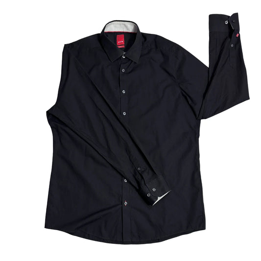 Pure® Black Slim Fit Formal Shirt 🖤(XL)